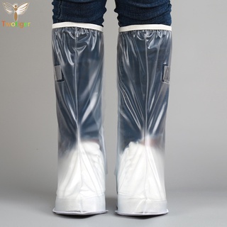 fundas de zapatos de lluvia reutilizables impermeables protectores de zapatos mujeres hombres de goma galoshes motocicleta ciclismo botas elásticas cubierta (9)