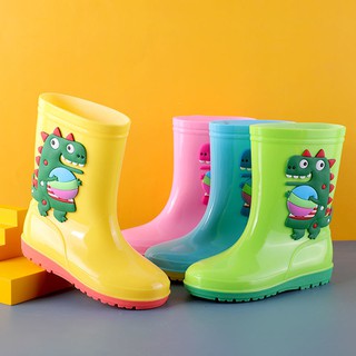 Bebé botas de lluvia de felpa de cuatro estaciones zapatos de lluvia antideslizante botas impermeables niños y niñas zapatos de goma pequeños y medianos de los niños3347251155.my10.25 (6)