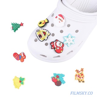 Christmas Jibbitz Shoe Charms Fits For Croc Shoes Bracelets Wristbands PVC Charms Decoration BETTERGIRL