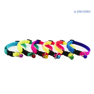 [Jinching] collares ajustables con campana ajustable para cachorro/perro/gato/accesorio para mascotas (2)