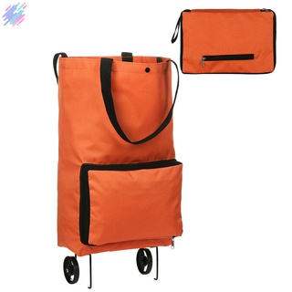 bolsa portátil con ruedas de alta capacidad supermercado plegable bolsa de la compra carro carro bolsa de mango