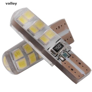 valley 10x xenon blanco t10 w5w 12-smd 2835 led canbus sin errores bombillas de sílice kit co (2)