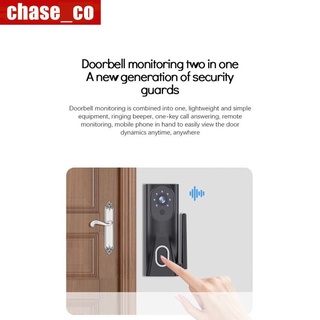 【New arrival】 Visual doorbell no intelligent WiFi doorbell remote home monitoring ubox video voice intercom indoor dingdong machine chase_co