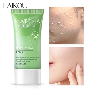 LAIKOU Matcha Exfoliante Facial Gel Hidratante Blanqueamiento Nutritivo Reparación 60g (1)