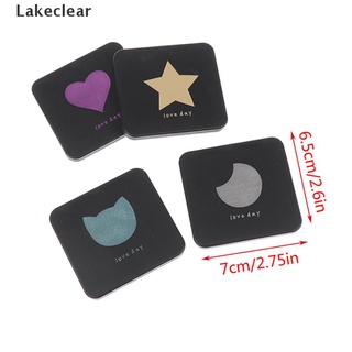 [Lago] monedero portátil de doble cara plegable compacto cuadrado para mujeres espejo de maquillaje. (2)