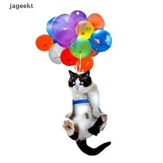 jageekt colorido globo gato coche colgante adorno con gato volador colgante llavero coche co