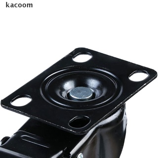 kacoom - ruedas giratorias de poliuretano (2 pulgadas, resistente, con placa superior de 360 grados) (1)