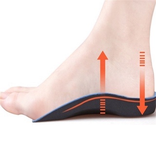 1 par de plantillas ortopédicas 3/4 mujeres almohadillas de talón arco apoyo plantar fascitis masaje pies planos almohadillas útiles nuevo