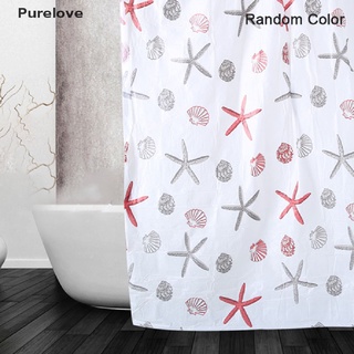 [Purelove] Cortina de ducha de estrella de mar partición impermeable moho PEVA cortina para baño