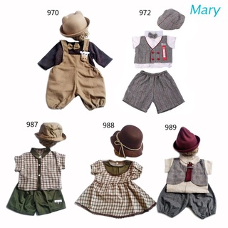 Mary bebé niñas niños fotografía Prop ropa niño cumpleaños foto tiro disfraz con sombrero trajes bebé foto accesorios