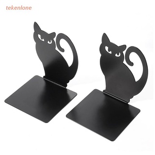 teke hollow-out - sujetalibros para gatito persa, antideslizante, metal, soportes