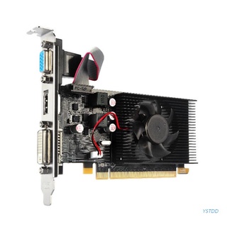 🔥YSTDD Computer Graphic Card HD7450 2GB GDDR3 64 Bit PCIE 2.0 HDMI-Compatible+VGA+DVI Interface Video Card with Cooling Fan