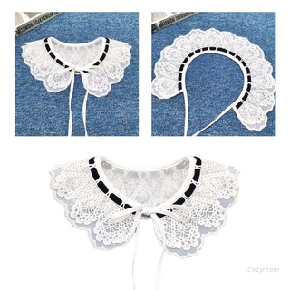 Acogedor Collar Floral de doble capa de malla con bordado Floral para mujer