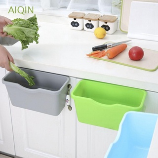 Aiqin - contenedor para colgar basura, armario de cocina, puerta de almacenamiento, cubo de basura, Mini herramientas de limpieza, hogar, organizar herramienta de plástico, multiusos, papeleras, Multicolor