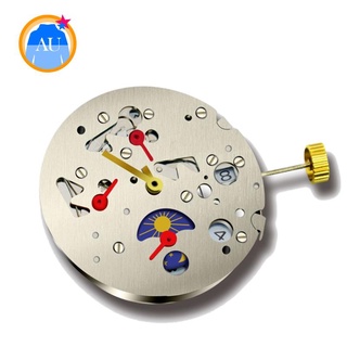 Péndulo movimiento mecánico 6912 seis manos calendario reloj mecánico movimiento automático accesorios de reloj