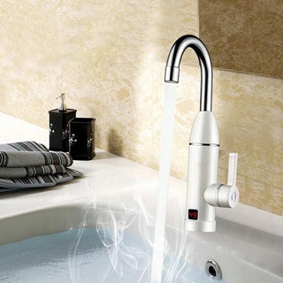 0824# Electric Faucet Tap Hot Water Heater Instant For Home Bathroom Kitchen Boat (2)