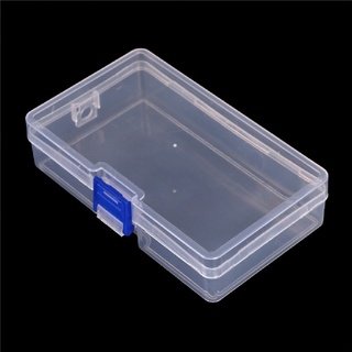 (newfashionhg) caja de almacenamiento de piezas transparentes de plástico para joyas, manualidades, contenedor organizador, caja en venta
