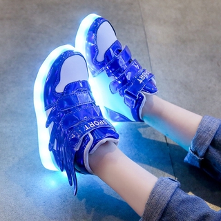 Los niños luminosos zapatos LED zapatos más algodón niños luz LED usb zapatos de carga niños y niñas luminoso