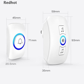 Redhot M525+F51 timbre inalámbrico de seguridad para el hogar Smart timbre de puerta alarma de pared música Pager nuevo