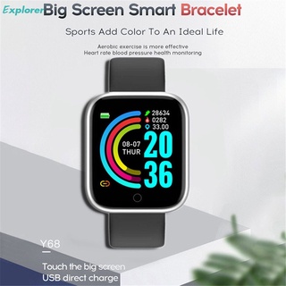 Y68s smartwatch reloj Inteligente De presión Arterial Rastreador De ejercicios impermeable Monitor De frecuencia cardiaca Bluetooth reloj Inteligente