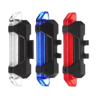 Luz Trasera LED Recargable Por USB Impermeable Para Bicicleta De Montaña/De Advertencia/Ciclismo Para Scooter Eléctrico