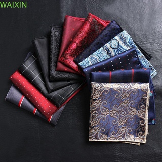 Waixin bufanda De satén Floral para hombre/pañuelo con bolsillo cuadrado (1)