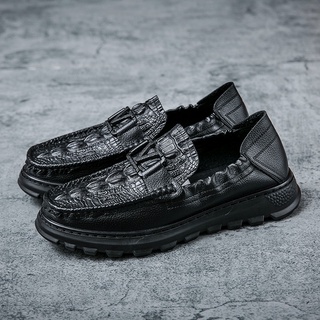 [spot] Luxuy Fomal Loafe zapatos clásicos de buena calidad para hombre, de fondo grueso italiano, antideslizante