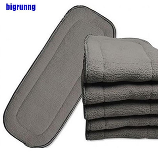 [Bigr] Alvababy 5 capas De tela lavable para pañales De Microfibra De carbón De bambú Jjl