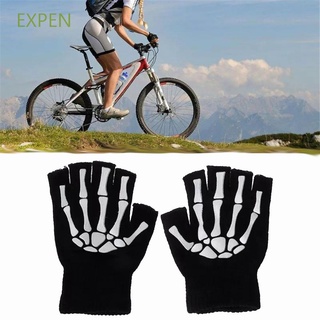 Expen Mountain Bike Mtb Esqueleto medio Dedo al aire libre equipo De Ciclismo Ciclismo guantes para Bicicleta/Multicolor