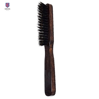 Natural Bristle Beard Brush Men Facial Hair Cleaning Brush