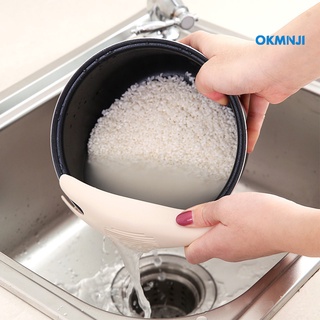Okmnji multifunción arroz cuchara de lavado de frijol lavadora de limpieza filtro de drenaje herramienta de cocina (3)