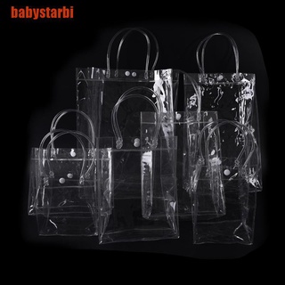 [babystarbi] bolso de mano transparente transparente de plástico para mujer, hombro, transparente, bolsa de playa