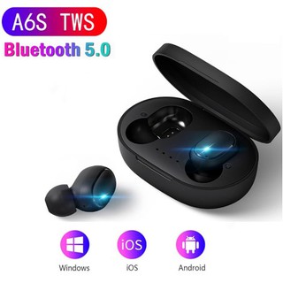 A6S TWS auriculare Bluetooth inalámbricos auriculares estéreo deporte auriculares micrófono con caja de carga para smartphone mk
