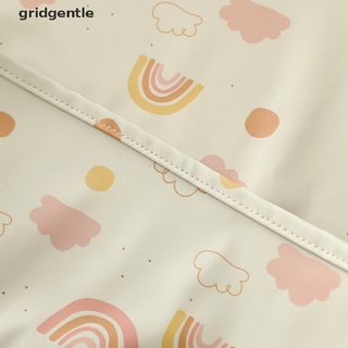 [suave] Bebé niño niño manga larga bufanda impermeable arte Smock alimentación babero delantal bolsillo Boutique (4)