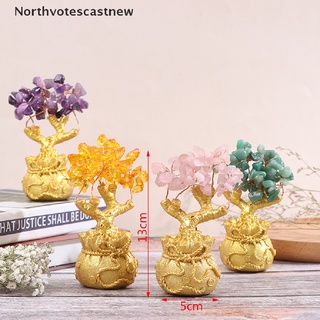 northvotescastnew golden crystal lucky treasure tree auspicioso riqueza deseosa decoración del hogar estatua nvcn (5)