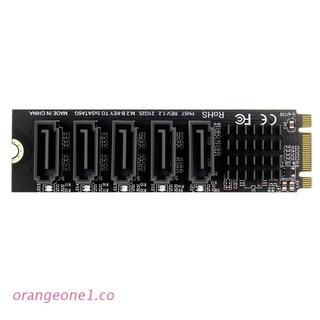 orange universal 5ports m.2 b-key sata a sata 3.0 6g ssd adaptador con luz indiacator tarjeta de expansión de ordenador