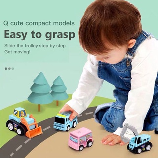 20pcs Mini tire hacia atrás coche niños versión Q juguetes bebé ingeniería vehículo educativo niño juguetes
