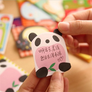 Papelería Simple lindo Animal Panda feliz de dibujos animados creativo oficina N nota libro pegatinas W7P6 (7)