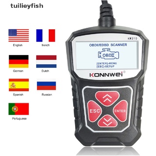Tuilieyfish OBD2 Car Fault Code Reader Erase Engine Diagnostic Scanner Reset Tool Live Data CO