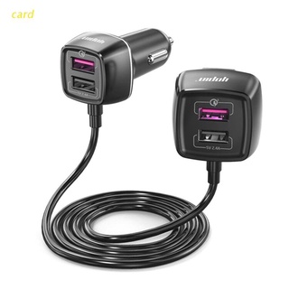 card 60W 4 in 1 QC3.0 Lighting Fast Charging Cigarette Lighter Socket Charger (1)