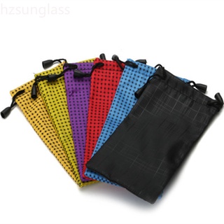 gafas accesorios rectangular gafas bolsa de tela negro bolsa de color multicolor onda punto portátil pull gafas bolsa de tela