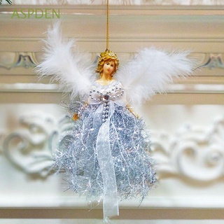 ASPDEN Multi-color Optional Christmas Ornament Creative Feather Angel Doll Home Decorations Attractive 1 pcs Large Wonderful Gifts Plastic Merry Christmas Xmas Tree Pendants/Multicolor