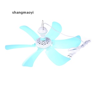 [shangmaoyi] seis hojas mini ventiladores de techo cool mosquitera eléctrica grande viento colgante ventilador [shangmaoyi]