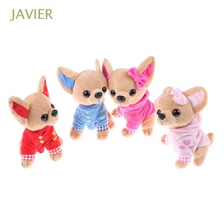 Javier 4 colores 17cm niños regalo De navidad niños juguetes simulación muñeco muñeco De peluche Chihuahua mascota/juguete Multicolor