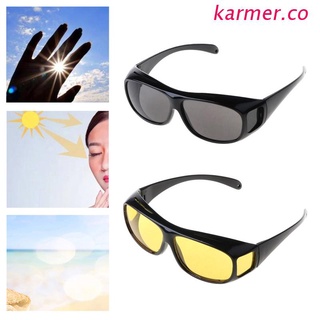 kar2 gafas de visión nocturna óptica de conducción antideslumbrante hd gafas de protección contra viento uv gafas