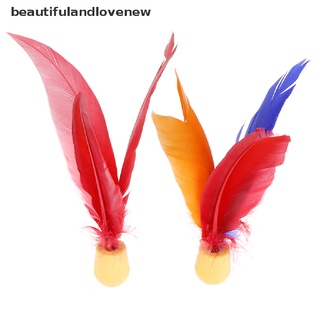 [beautifulandlovenew] 10pcs bola de bádminton al aire libre niños goma volante pluma volante (3)