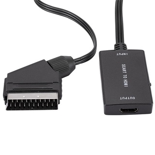 Scart a HDMI compatible con convertidor de Audio de vídeo convertidor adaptador para proyector HDTV Monitor