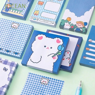 JUCEAN School Accessories Memo Pad Office Supplies Memo Sticky Sticky Notes Memo Sheets Cherry Bear Cute To do list Cartoon 80 Sheets Notepad