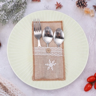 SHOOGII Dining-Table Fork Case Home Cover Cutlery Bag New Eve Xmas Ornaments Party Decoration Christmas New Year Decor (7)