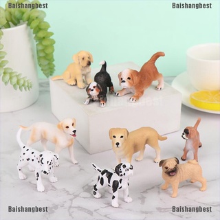 [bsb] simulación mini sabueso dbsbmatian pug perro miniatura figura animbsb modelo [baishangbest]